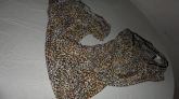 vestido longo estanpa de onça tamanho M